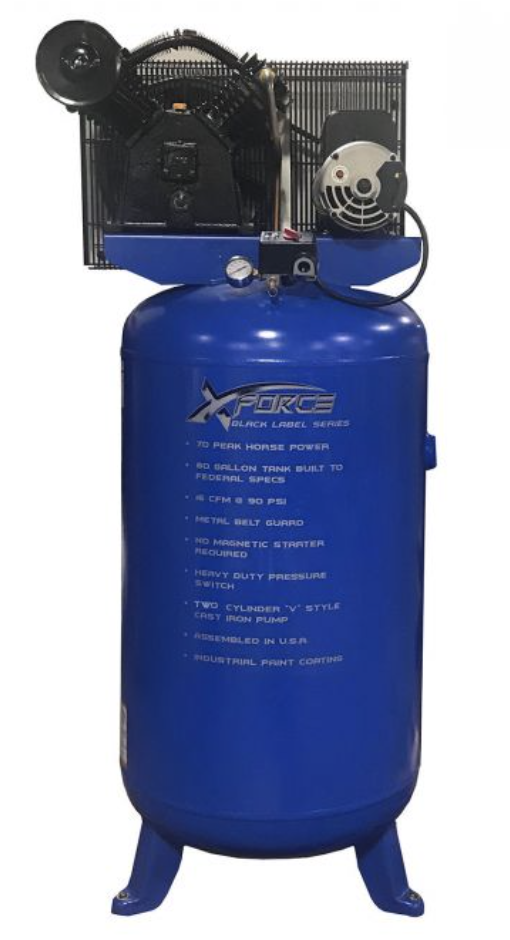 XForce 80 Gallon Air Compressor Factory Serviced Blue-other air compressors-Tool Mart Inc.